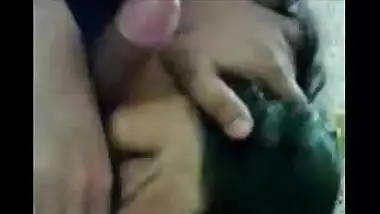 Desi Hyderabad village babe sucks her lover off