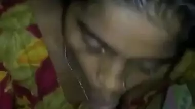 Desi village wife sucking husband cock