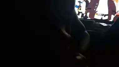 Desi sucking my dick in the dark