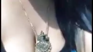 Sexy showing boob