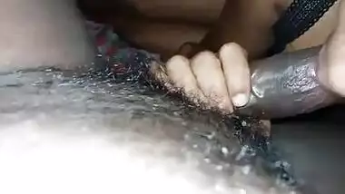 Pretty Desi chick carefully sucks every inch of lover's XXX sex tool