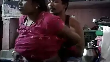 Super busty Telugu aunty sex at home with boobs suck