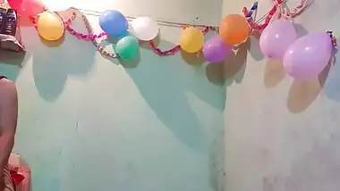 XXX sex of Bengali man and Desi girlfriend at her birthday party