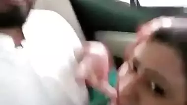 Paki Couple Enjoying in Car