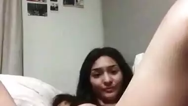 Cute girl fucking pussy dildo