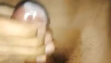 POV HUGE INDIAN CUMSHOT BLACK DICK MASTURBATION