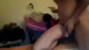 Indian gf gets her hairy pussy licked wet after sucking fat