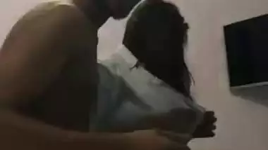 Desi couple romance in room