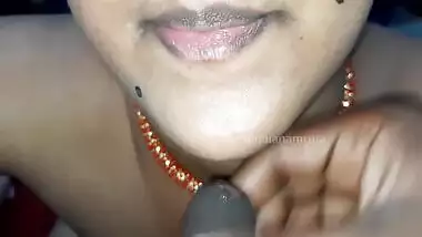 Indian Desi Cute Beautiful Caretaker Does Blowjob, Masturbation & Cumshot For Her Owner