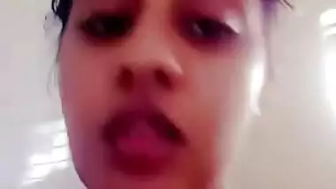 Horny girl smelling own panty