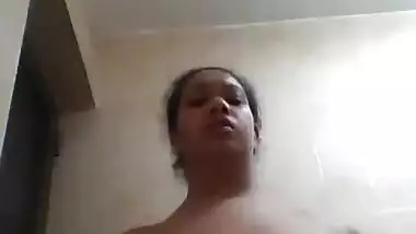 Horny bhabhi Pressing boobs