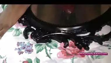 Tamil Girl Lily Sucking A Huge Massive Vibrator...