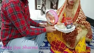 Karwa chauth special 2022 indian xxx desi husband fuck her wife' hindi audio with dirty talk