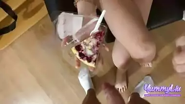 Cumshot Cumplay And Cum Swallow. Cum Cake On...