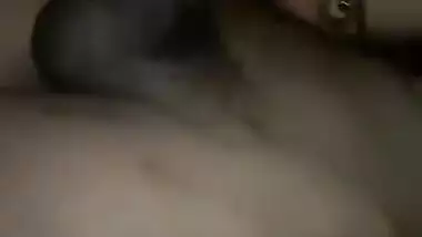 horny indian young couple boob sucking and blowjob