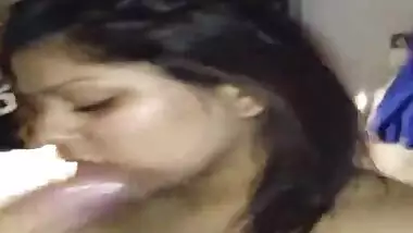 Slutty NRI wife cheating with a guy sucking like a whore with deepthroat