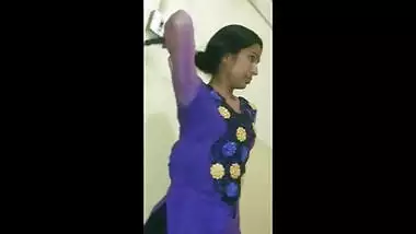 skinny desi wife changing