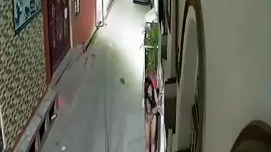 Desi girl caught nude on CCTV cam footage