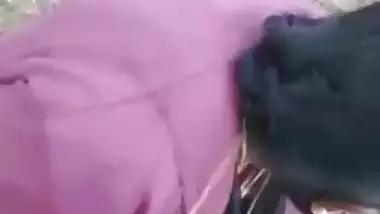 Outdoor blowjob