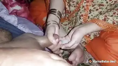 Wife makes her paralyzed husband cum with an Indian blowjob