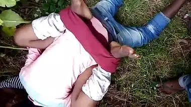 2 Boys Fuck Village Girl Outdoor with Audio