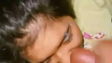 Brother drops his cumload on his 18 year old sister’s face