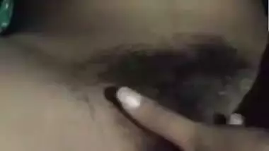 Indian fingering ex-girlfriend video call at night