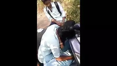 Outdoor mms scandal of desi college girl Neha