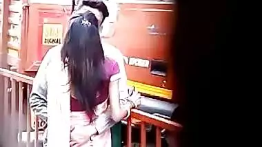 Desi lover Outdoor romance