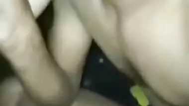 Man kisses the Indian and touches tits turning her on before sex