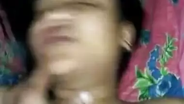 Young Desi woman wants to sleep but man comes to her at night for sex