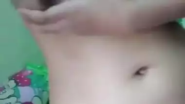 Desi cute girl very hot fingering selfie video