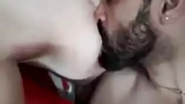 Desi boob sucking selfie video to entertain your dick