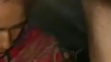 Amateur Desi bhabhi giving XXX blowjob to hubby under the blanket