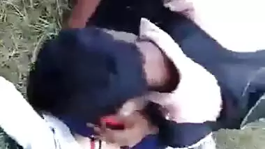 Desi College Couple Caught Outdoor