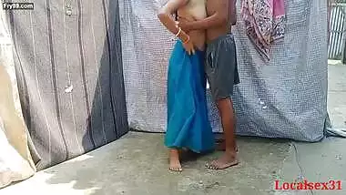 Pink Saree Beautiful Bengali Bhabi Sex In A Holi