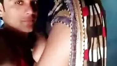 sexy indian bhabhi getting her boobs sucked by devar