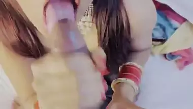 Indian housewife made her husband fuck hard