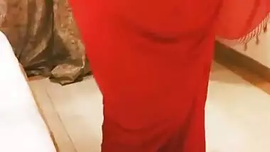 Indian Bbw Girlfriend Saree Striptease For Her Boyfriend Night Show Bbw Fucked