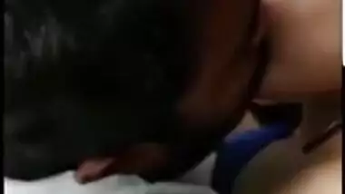 hot desi couple on bed lip lock