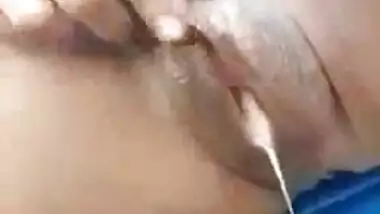 Wet Indian pussy show with sexual juices dripping down