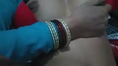 Indian Desi Wife Boobs Show Soft Flesh Of Chest