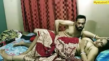 Indian xxx milf bhabhi real sex with husband close friend! Clear hindi audio