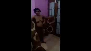 wife posing for husband