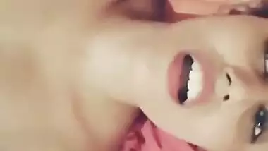 Sexy Indian bitch masturbating with a dildo