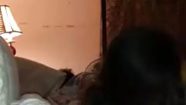 Paki couple at night BJ and boobs suck 2