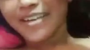 Cute girl on video call with lover