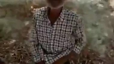 Desi old man caught outdoor