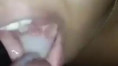 Bhabhi Taking Cum In Mouth