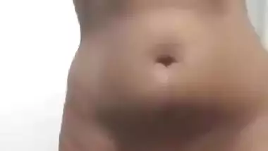 Small boobs Indian girl nude selfie video